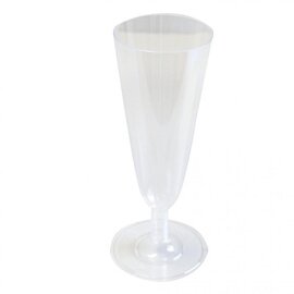 Sektglas 10 cl Mehrweg Polystyrol transparent mit Eichstrich 0,1 ltr Produktbild