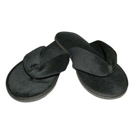 Slipper DELUXE Einheitsgröße Samt-Velour schwarz  L 285 mm Produktbild