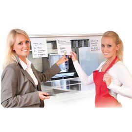 Infobord POWERGRIP Aluminium silberfarben  L 1000 mm Produktbild