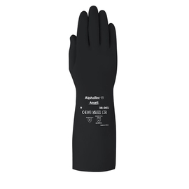 Chemikalienschutzhandschuhe Alphatec® 38-001 | schwarz | S Produktbild