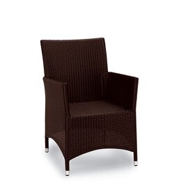Dining Chair Diva, Korbsessel mit Aluminiumgestell, Farbe: mocca Produktbild