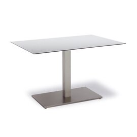 Tisch Turin, rechteckig, 120 x 80 cm, Edelstahl-Look/grau Produktbild 0 L