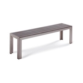Komplett-Set SEATTLE Tisch | 2 Bänke silber anthrazit Produktbild 2 S
