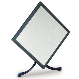 Gastro-Klapptisch BOULEVARD blau | weiß marmoriert  L 800 mm  x 800 mm Produktbild 2 S