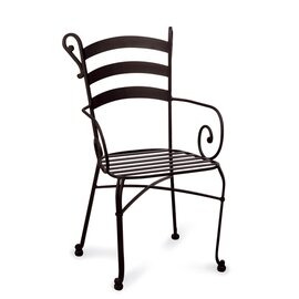 Metall-Sessel Toscana, mit Armlehnen, stapelbar, Farbe: schwarz Produktbild