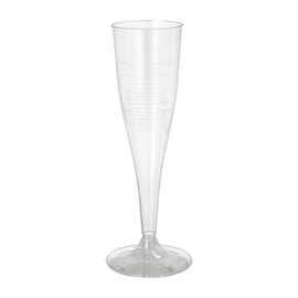 Sektglas PS klar 0,1 ltr mit Eichstrich 48 mm H 199 mm | Einweg Produktbild