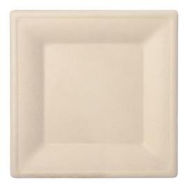 Teller Zuckerrohr natur quadratisch | 260 mm x 260 mm Produktbild