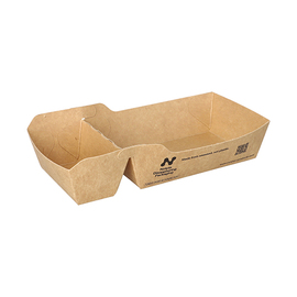 Snacktray NOTPLA | 2 Fächer | 165 mm x 70 mm | Einweg Produktbild