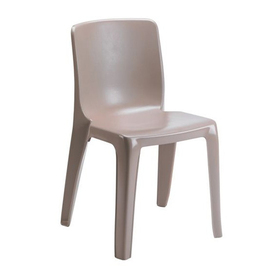 Stapelstuhl DENVER • taupe | Sitzhöhe 450 mm Produktbild