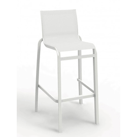Terrassen-Barstuhl SUNSET • weiß stapelbar | Sitzhöhe 795 mm Produktbild