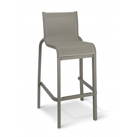 Terrassen-Barstuhl • silber | grau stapelbar | Sitzhöhe 795 mm Produktbild