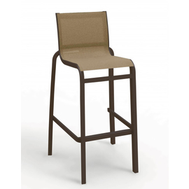 Terrassen-Barstuhl • bronze | cognac stapelbar | Sitzhöhe 795 mm Produktbild