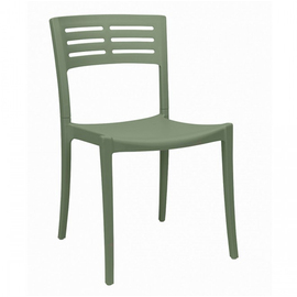 Terrassenstuhl URBAN • grün stapelbar | Sitzhöhe 465 mm Produktbild