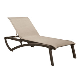 Sonnenliege SUNSET bronze | braun stapelbar | 1920 mm x 780 mm H 390 mm Produktbild