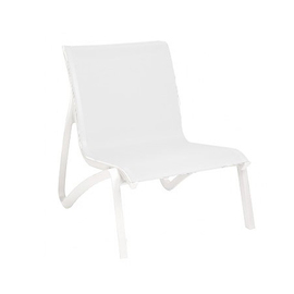 Lounge-Sessel SUNSET • weiß stapelbar | Sitzhöhe 380 mm Produktbild