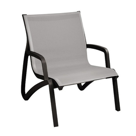 Lounge-Sessel SUNSET mit Armlehnen • schwarz | grau stapelbar | Sitzhöhe 380 mm Produktbild