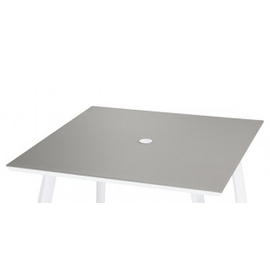Tischplatte SUNSET quadratisch mit Schirmloch grau L 900 mm B 900 mm Produktbild