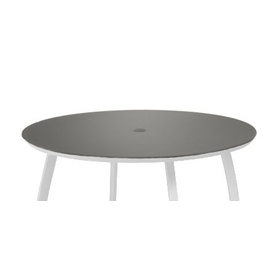 Tischplatte SUNSET rund mit Schirmloch grau Ø 1200 mm Produktbild