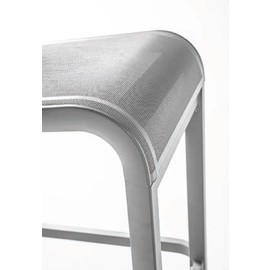 Terrassen-Barstuhl • silber | grau stapelbar | Sitzhöhe 795 mm Produktbild 1 S