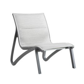 Lounge-Sessel SUNSET CONFORT • schwarz | grau | 610 mm x 830 mm H 890 mm | Sitzhöhe 380 mm Produktbild