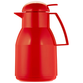 Isolierkanne TOP PUSH 1 ltr rot glänzend Glaseinsatz Drehverschluss  H 258 mm Produktbild