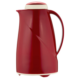 Isolierkanne WAVE maxi 1,5 ltr rot Vakuum-Hartglas Drehverschluss  H 275 mm Produktbild