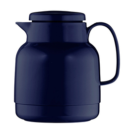 Isolierkanne MONDO 1 ltr dunkelblau glänzend Glaseinsatz Drehverschluss  H 193 mm Produktbild