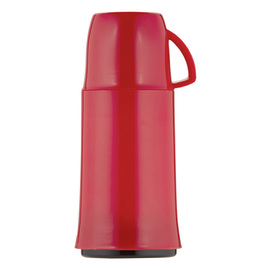 Isolierflasche ELEGANCE 0,25 ltr rot Glaseinsatz Schraubverschluss  H 202 mm Produktbild