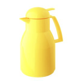 Isolierkanne TOP PUSH 1 ltr gelb glänzend Glaseinsatz Drehverschluss  H 258 mm Produktbild