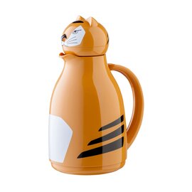 RESTPOSTEN | Isolierkanne THERMO-TIGER 1 ltr orange glänzend Glaseinsatz Drehverschluss  H 252 mm Produktbild