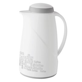 Isolierkanne WAVE COFFEE BREAK 1 ltr weiß Vakuum-Hartglas Drehverschluss  H 252 mm Produktbild