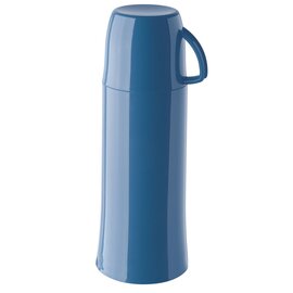 Isolierflasche ELEGANCE 0,25 ltr blau Glaseinsatz Schraubverschluss  H 202 mm Produktbild