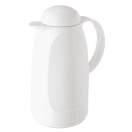 Isolierkanne RELAX 1 ltr weiß Glaseinsatz Drehverschluss  H 270 mm Deckel gewölbt Produktbild