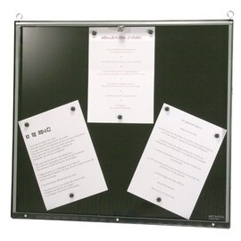 Menükartenhalter MAJESTIC Wandmontage Kettenaufhängung schwarz 6 Seiten (A4)  H 630 mm Produktbild