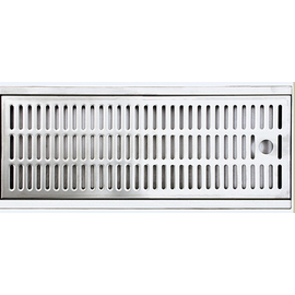 Tropfblech Edelstahl matt | 250 mm x 160 mm H 20 mm Produktbild