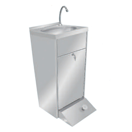 Handwaschbecken Standgerät • Fußpumpe | 400 mm x 510 mm H 850 mm Produktbild