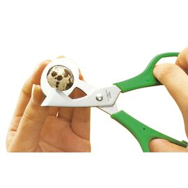RESTPOSTEN | Wachteleischere  L 140 mm  • Grifffarbe grün Produktbild