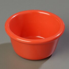 Ramekin, Melamin, GV 120 ml, rund, glatt, stapelbar, robust, bruchsicher, spülmaschinenfest, Farbe: Orange Produktbild