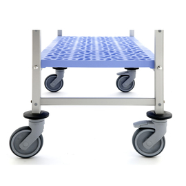 GN-Regalständer auf Rädern | Aluminium | T 560 x H 1750 mm | 3 Ebenen Produktbild
