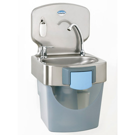 Handwaschbecken TS 2000N Standgerät  • Kniebedienung  | Seifenpumpe  | 400 mm  x 440 mm  H 755 mm Produktbild
