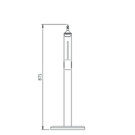 Desinfektionsmittelspender R2 passend für Kinder Standmodell H 875 mm Produktbild 3 S