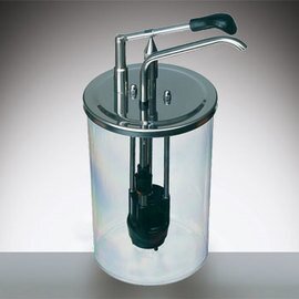 Dosierspender transparent 5,5 ltr  | Bedienung per Hebel  Ø 185 mm  H 420 mm Produktbild