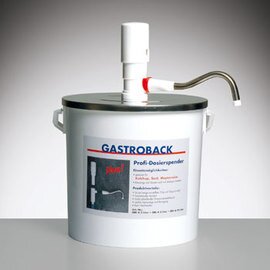 Dosierspender weiß 10 ltr  | Bedienung per Druckknopf  Ø 265 mm  H 410 mm Produktbild