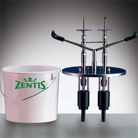 Gebäckfüller Edelstahl Deckel | 2 Pumpen passend für 10-ltr-Eimer Zentis Produktbild