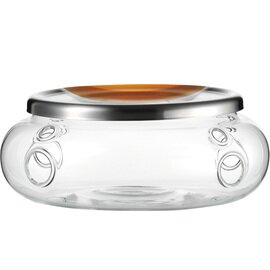 Stövchen TEA Glas mit Deckel H 70 mm Produktbild