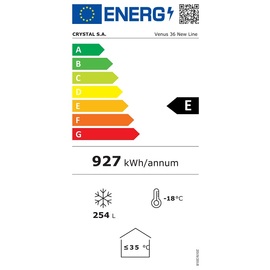 Tiefkühltruhe Venus 36 NL | Glasschiebedeckel | 254,0 ltr | 1184 mm x 671 mm H 876 mm Produktbild 1 L