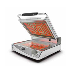 Glaskeramik-Kontaktgrill | manuelle Regelung | Platten transparent 2800 Watt glatt | glatt Produktbild