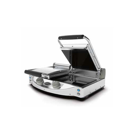 Glaskeramik-Kontaktgrill | manuelle Regelung | Doppelplatte 2000 Watt glatt | glatt Produktbild