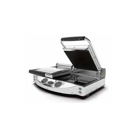Glaskeramik-Kontaktgrill | manuelle Regelung | Doppelplatte 3000 Watt glatt | gerillt Produktbild