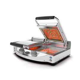 Doppel-Kontaktgrill | manuelle Regelung | Platten transparent 2000 Watt Produktbild